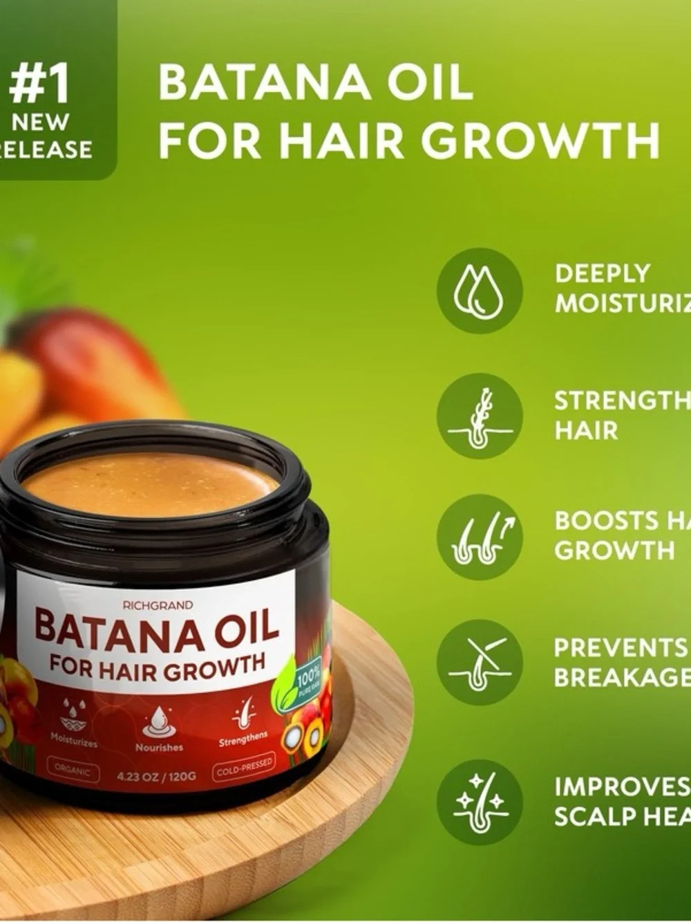 Batana Oil for Hair Growth - Orange